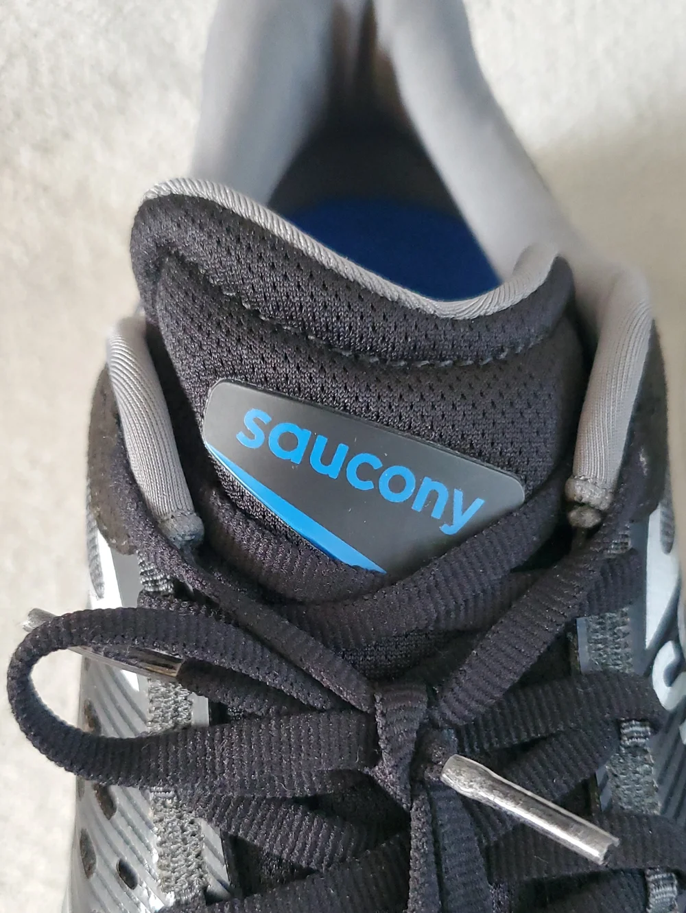 SAUCONY Ride 17 Form Fit Black/White Running Shoes MEN'S SIZE: 12